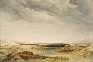 海岸近くのヒース 作： Anthony Vandyke Copley Fielding