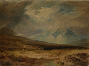ムーアランド、制作年不詳（水彩、紙） 作： Anthony Vandyke Copley Fielding