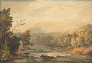 Näkymä Brathaylle lähellä Amblesidea 作： Anthony Vandyke Copley Fielding