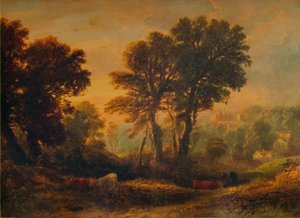 ダンスター城：日没、c1850、1935