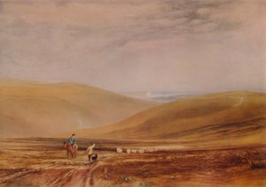 ビーチーヘッド近くのダウンズ、1844年、1935年 作： Anthony Vandyke Copley Fielding