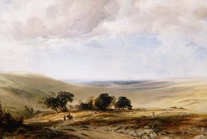 ザ・サウス・ダウンズ 作： Anthony Vandyke Copley Fielding
