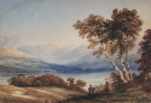 湖の眺め 作： Anthony Vandyke Copley Fielding