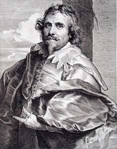 ダニエル・マイテンス（c.1590-c.1647）、パウルス・ポンティウス（1603-58）（エングレーヴィング） 作： Anthony van (after) Dyck