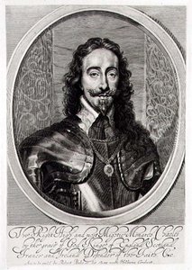 ウィリアム・フェイソーン（1616-91）が彫刻したチャールズ1世（1600-49）の肖像 1658年（エングレーヴィング） 作： Anthony van (after) Dyck