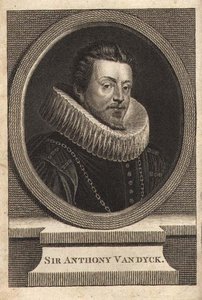 アンソニー・ヴァン・ダイク卿（1599-1641）（エングレーヴィング） 作： Anthony van (after) Dyck