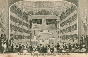 シアターロイヤル、ロンドン、ドルリーレーンの内部ビュー 作： Anthony van Assen