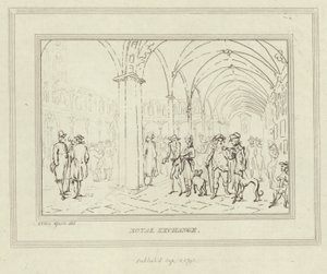 ロンドン市の王立証券取引所の回廊 作： Anthony van Assen