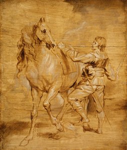 馬に乗る男、約。 1630年。 作： Anthony van Dyck