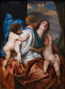 慈愛》1627-28年頃 オーク材に油彩 作： Anthony van Dyck