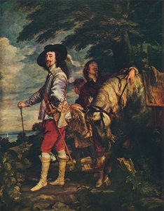 狩猟のチャールズ1世、c1635 作： Anthony van Dyck