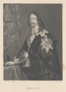 AHペインによって刻まれたチャールズ1世 作： Anthony van Dyck