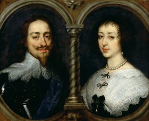 イギリスのチャールズ1世（1600〜49年）とヘンリエッタマリア女王（1609〜69年）