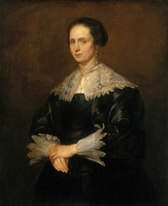 Helena Deceive Du Bois、c。 1631年。 作： Anthony van Dyck