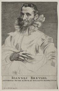 ヤン・ブリューゲルの肖像 作： Anthony van Dyck