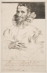 ヤン・ブリューゲル 1632年頃（エッチング） 作： Anthony van Dyck