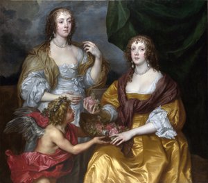 エリザベス・シンブルビーとドロシー子爵夫人 作： Anthony van Dyck