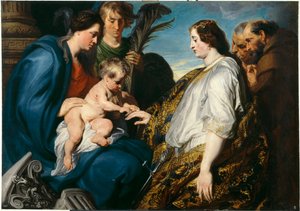 「Le mariage mystique de sainte Catherine（聖カタリナの神秘的な結婚） Peinture d