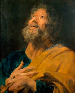 ピーター、使徒、1617-1618年。 作： Anthony van Dyck