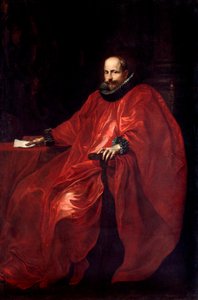 教皇グレゴワール15世への大使服を着たアゴスティーノ・パラヴィチーノ（1577-1649）の肖像 アントニー・ヴァン・ダイク（1599-1641）の絵画 日。219,5x148 cm Genes, Galleria di Palazzo Bianco 作： Anthony van Dyck