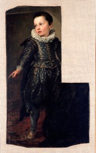 アンサルド・パラヴィチーノ(ne 1622)の子供の肖像 アントニー・ヴァン・ダイク(1599-1641)の絵画 1625年頃 日。288x198 cm Genes, Galleria Nazionale di Palazzo Spinola
