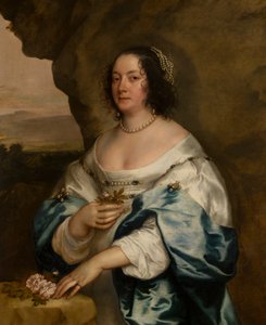 ビアトリクス・ハモンドの肖像、オックスフォード伯爵夫人、1620〜41年頃（キャンバスに油彩） 作： Anthony van Dyck