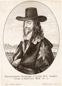 チャールズ1世の肖像、パブ。 1649 作： Anthony van Dyck