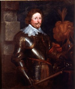 Frederic Henri de Nassau Prince of Orange (1584-1647) Captain and Admiral General of the United Provinces 肖像画 Antonie Van Dyck (1599-1641) 1628-1629年 Sun.121x103 cm ゲネス、パラッツォ・ロッソのガレリア 作： Anthony van Dyck