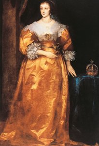 フランスのアンリエッタ・マリアの肖像（パリ 作： Anthony van Dyck