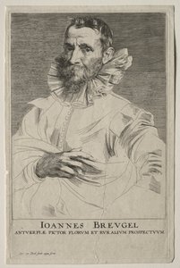 ヤン・ブリューゲルの肖像 作： Anthony van Dyck