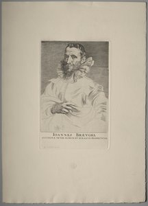 ヤン・ブリューゲルの肖像。 作： Anthony van Dyck