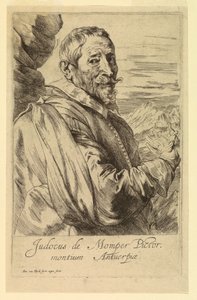 男性の王子のアイコンからのジョス・ド・モンペルの肖像 作： Anthony van Dyck