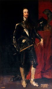 イングランド、スコットランド、アイルランドのチャールズ1世の肖像1600〜1649、1638。 作： Anthony van Dyck