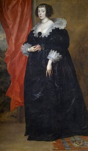 マーガレット・オブ・ロレーヌ（1615-1672）の肖像」アンソニー・ヴァン・ダイク作、油彩・キャンバス、204x117cm 作： Anthony van Dyck