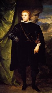 アンソニー・ヴァン・ダイク（1599-1641）による「プファルツ公シャルル・ルイの肖像」（マンハイム、1617-1680年