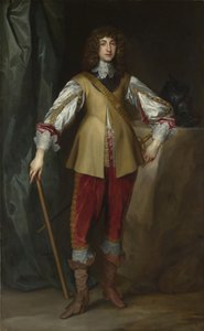 ライン川の王子ルパートの肖像 1619-1682、カンバーランド公、1637年頃 作： Anthony van, Dyck