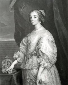 ヘンリエッタマリア女王、1851年 作： Anthony van Dyck
