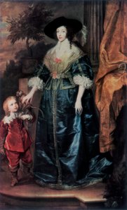 ヘンリエッタマリア女王とその小人ジェフリーハドソン卿、c1633、1927