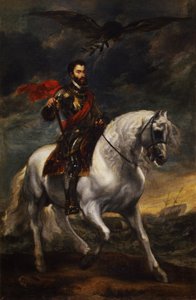 チャールズ5世皇帝の乗馬の肖像 作： Anthony van Dyck