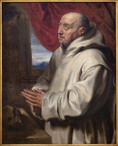 聖ブルーノ（カルトゥジオ家のブルーノ、1030～1101年頃）。アントワーヌ（Antoine or Antoon or Anton）・ヴァン・ダイク（1599-1641）による絵画、油彩・キャンバス 作： Anthony van Dyck