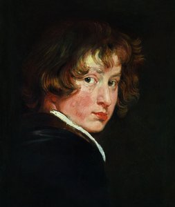 自画像、ca 1614。 作： Anthony van Dyck