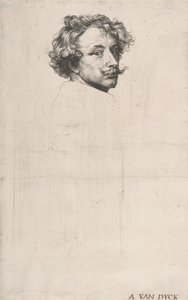 自画像、『イコノグラフィー』より。 1640年。 作： Anthony van Dyck