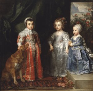 イギリスのチャールズ1世の子供たち、1635年 作： Anthony van Dyck