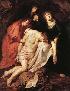 キリストの嘆き」1616/17年頃（油彩・キャンバス 作： Anthony van Dyck