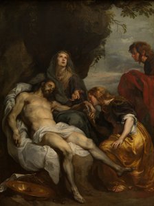 死んだキリストの嘆き、1629年頃（キャンバスに油彩） 作： Anthony van Dyck
