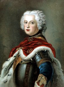 プロイセンの王、フリードリヒ2世 作： Antoine (after) Pesne