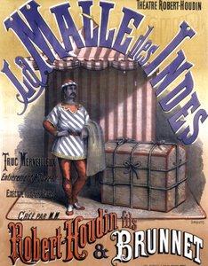 Robert Houdinの息子とBrunnetによるマジックショー、19世紀後半（ポスター） 作： Antoine Barbizet