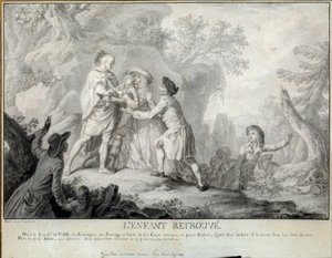 子供が見つけたイラストは、Saint John de Crevecoeurの「Letters of an American Farmer」です。アントワーヌ・ボレル（1743-1810）によるリトグラフ 1783年頃。ブレランクールフランコ・アメリカン美術館