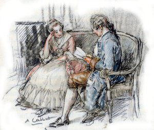 シャーロットを読むヴェルター( 作： Antoine Calbet