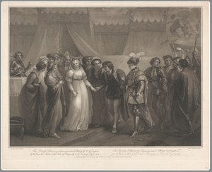 カトリーヌ・ヴァン・ヴァロワ・エン・コーニングヘンドリック・V・ヴァン・エンゲランド、1420年 フランスのキャサリン王女は、1419 年にイングランド王ヘンリー 5 世 (...) に贈呈 / La Princesse Catherine de France (...) (オブジェクトのタイトル) 作： Antoine Cardon